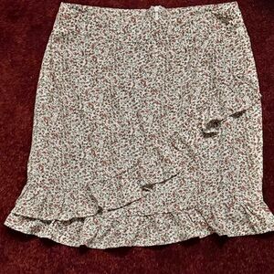 Princess Poly Floral Print Women's Skirt with ruffle